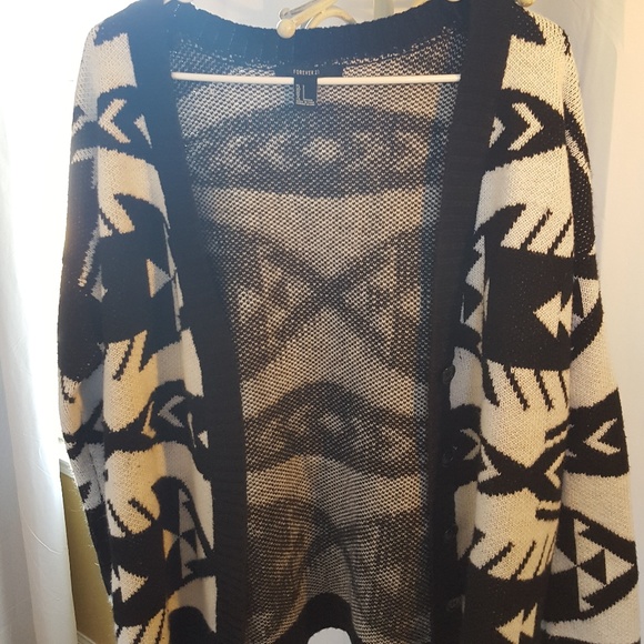 Chunky Printed Cardigan - Picture 3 of 5